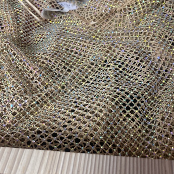 Zara shimmery rhinestones mesh top, - Picture 7 of 7